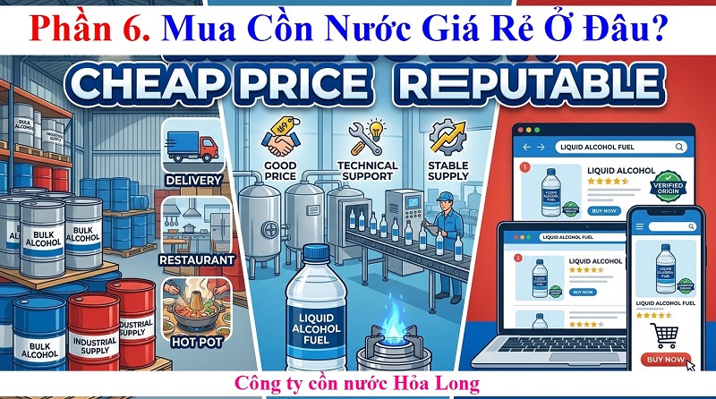 Mua Cồn Nước Giá Rẻ Ở Đâu Uy Tín, Chất Lượng Và An Toàn?